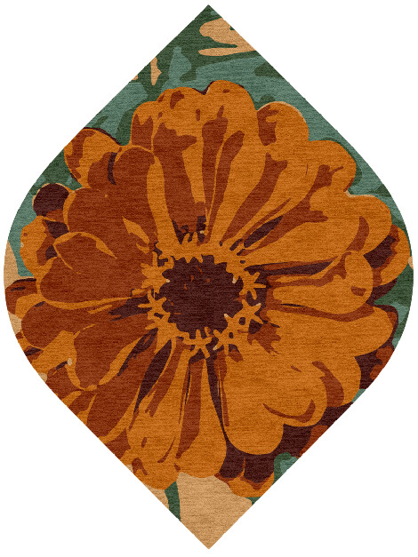 Midsummer Floral Ogee Hand Knotted Tibetan Wool Custom Rug by Rug Artisan