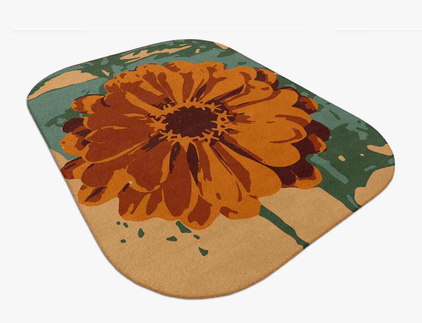 Midsummer Floral Oblong Hand Tufted Pure Wool Custom Rug by Rug Artisan