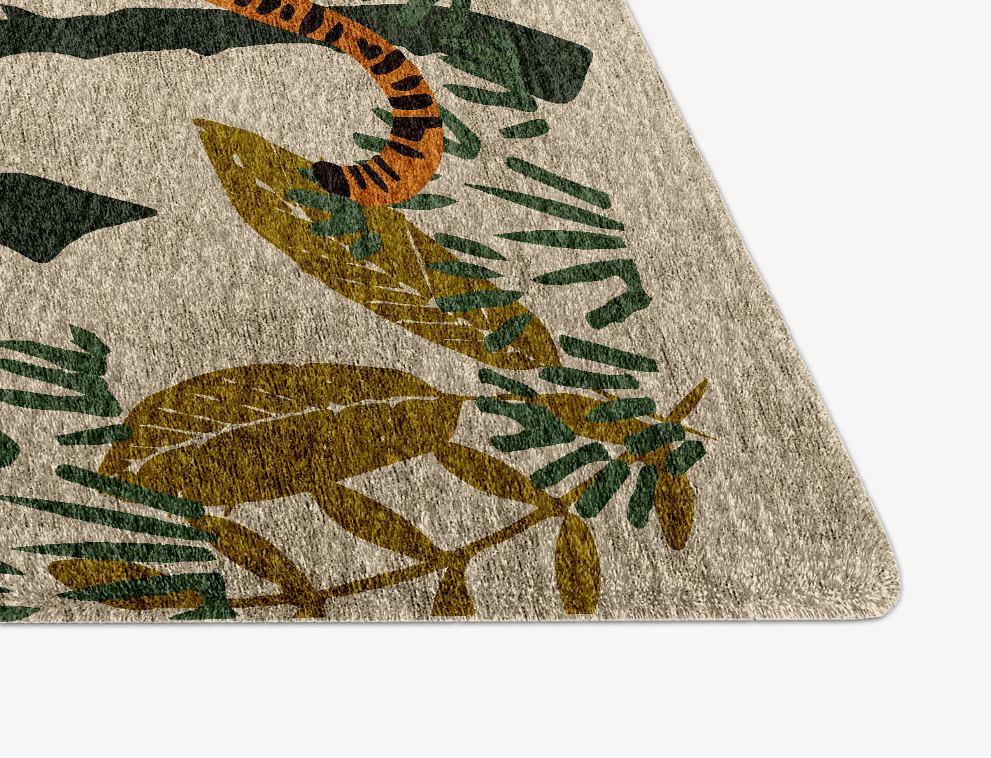 Mighty Jungle Kids Arch Hand Knotted Bamboo Silk Custom Rug by Rug Artisan