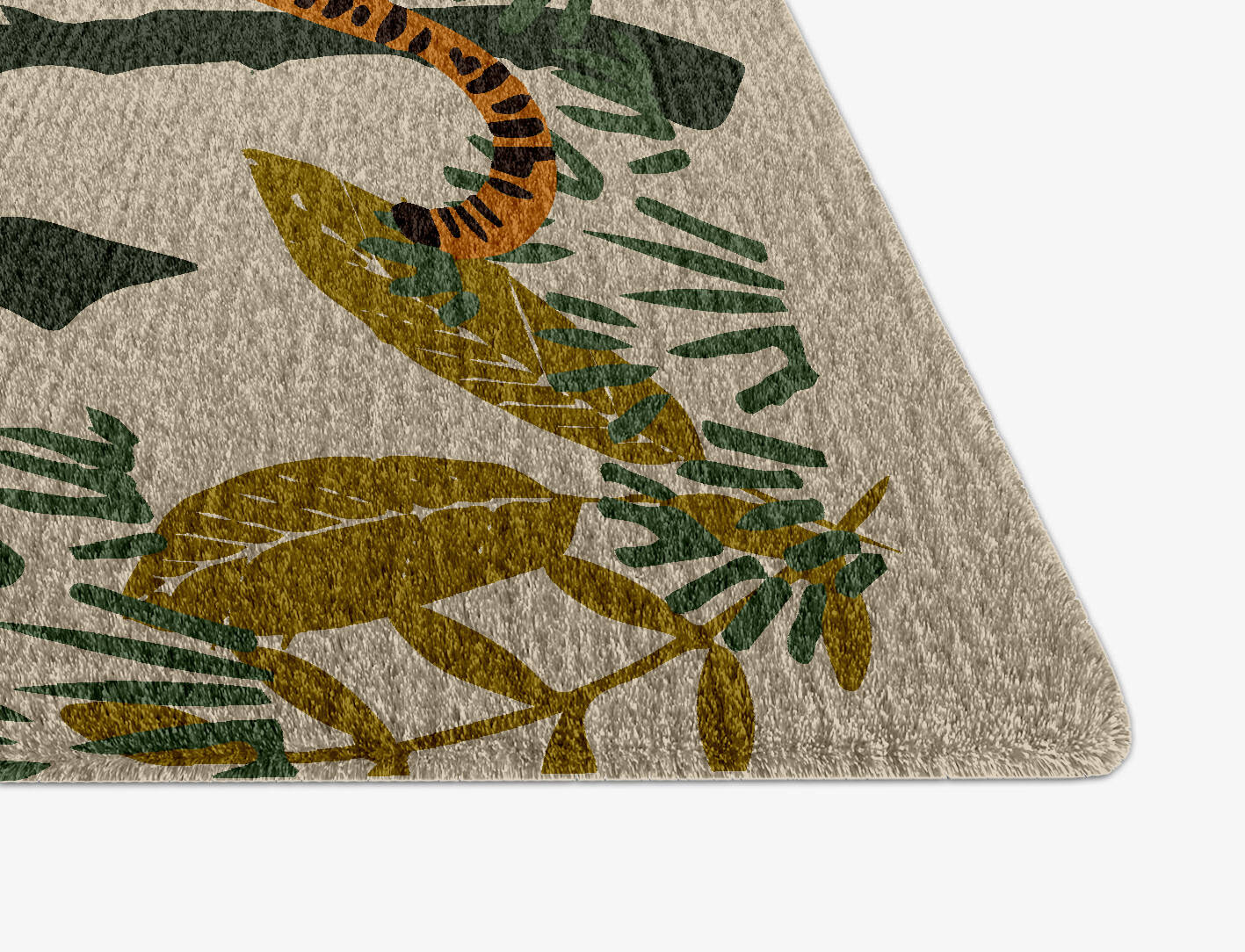 Mighty Jungle Kids Arch Hand Knotted Tibetan Wool Custom Rug by Rug Artisan