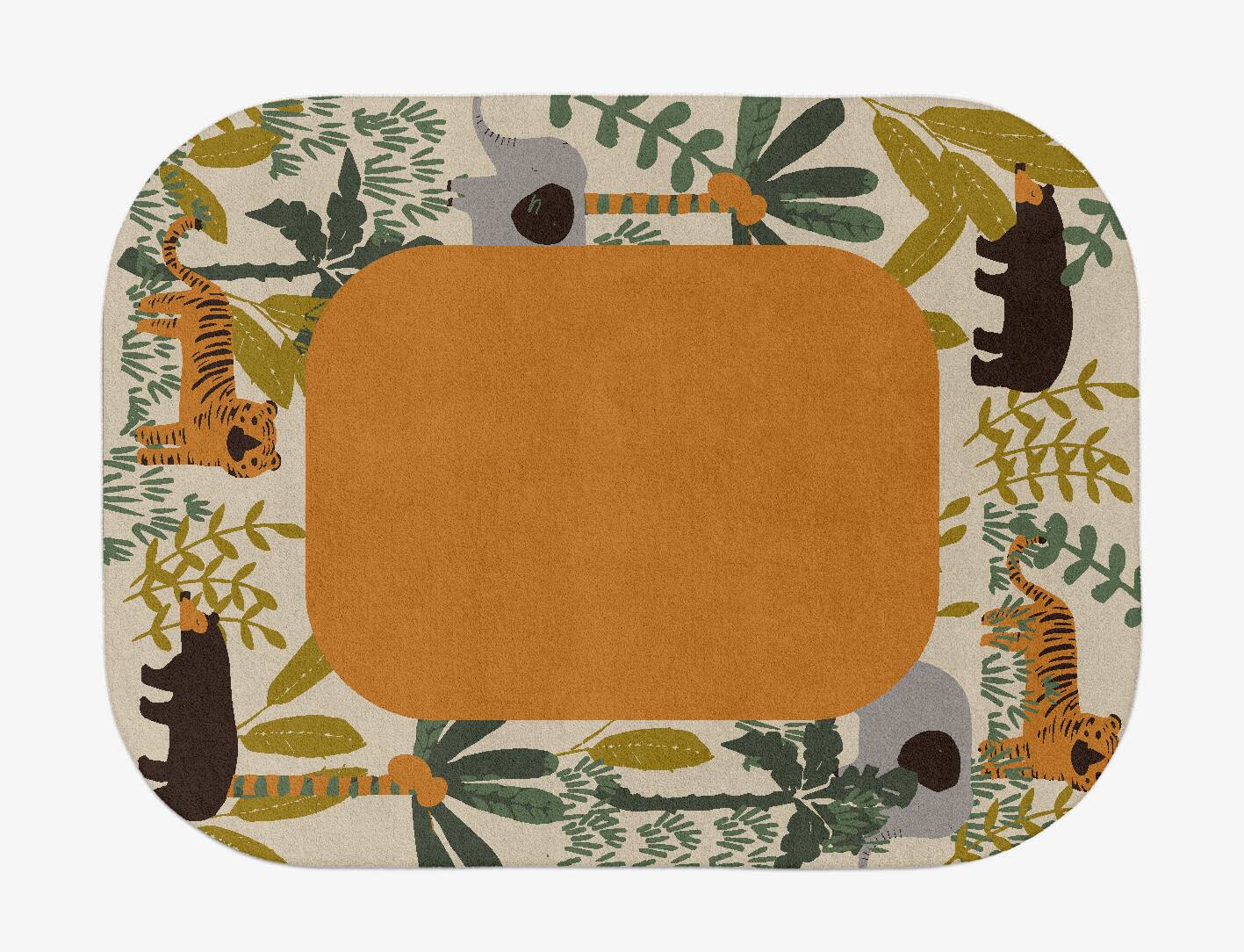 Mighty Jungle Kids Oblong Hand Tufted Pure Wool Custom Rug by Rug Artisan