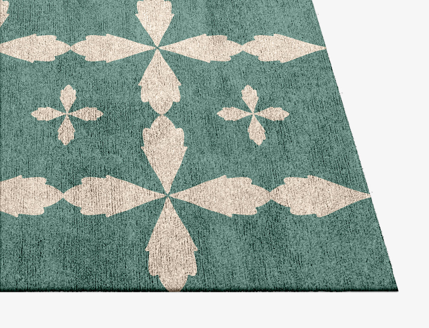 Millefleurs Kids Square Hand Knotted Bamboo Silk Custom Rug by Rug Artisan