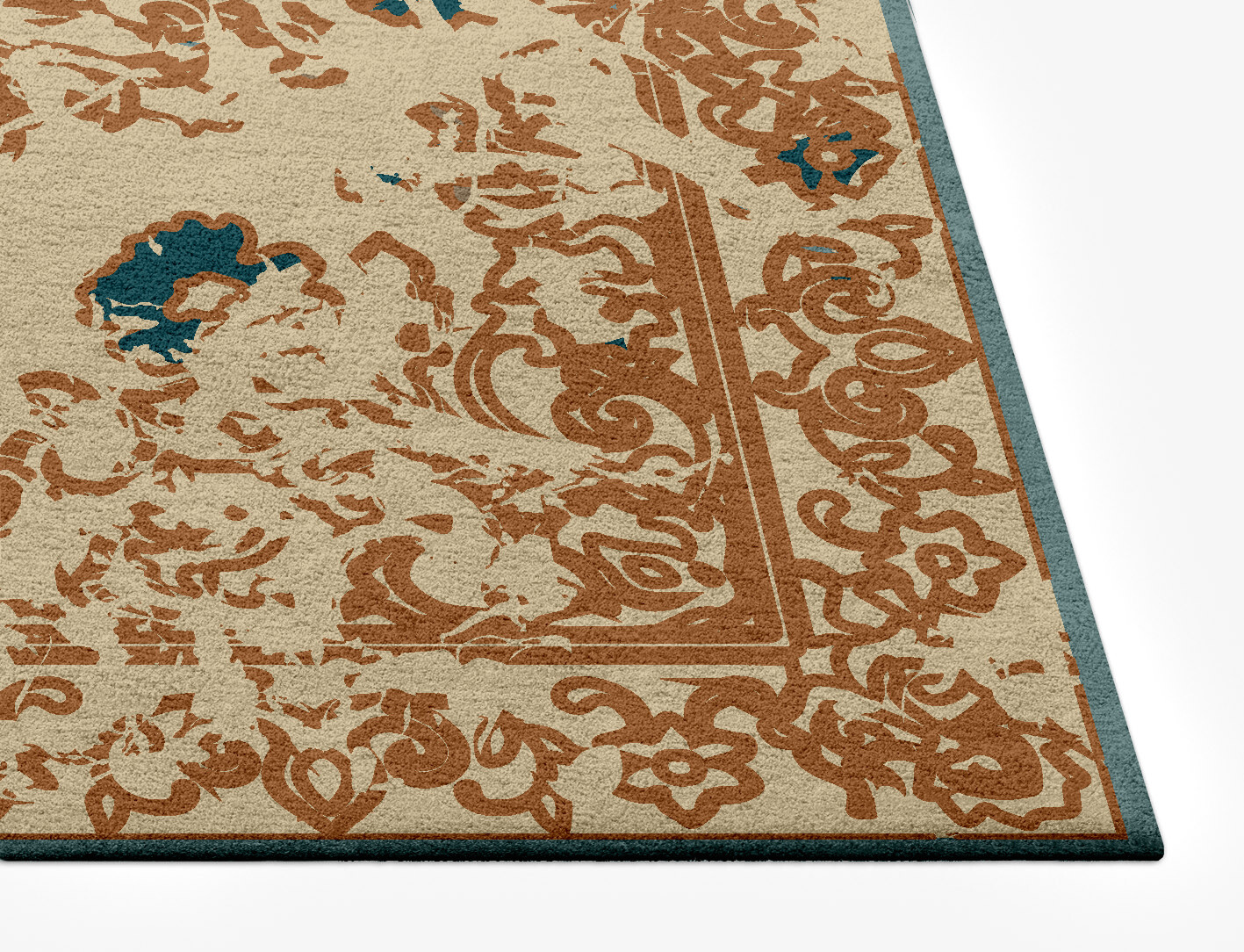 Mina Persian Bagh Rectangle Hand Tufted Pure Wool Custom Rug by Rug Artisan