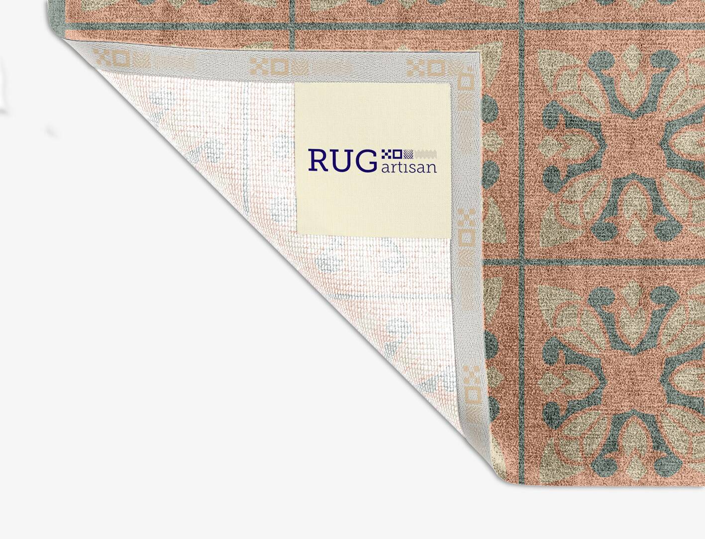 Minaret Blue Royal Square Hand Knotted Bamboo Silk Custom Rug by Rug Artisan