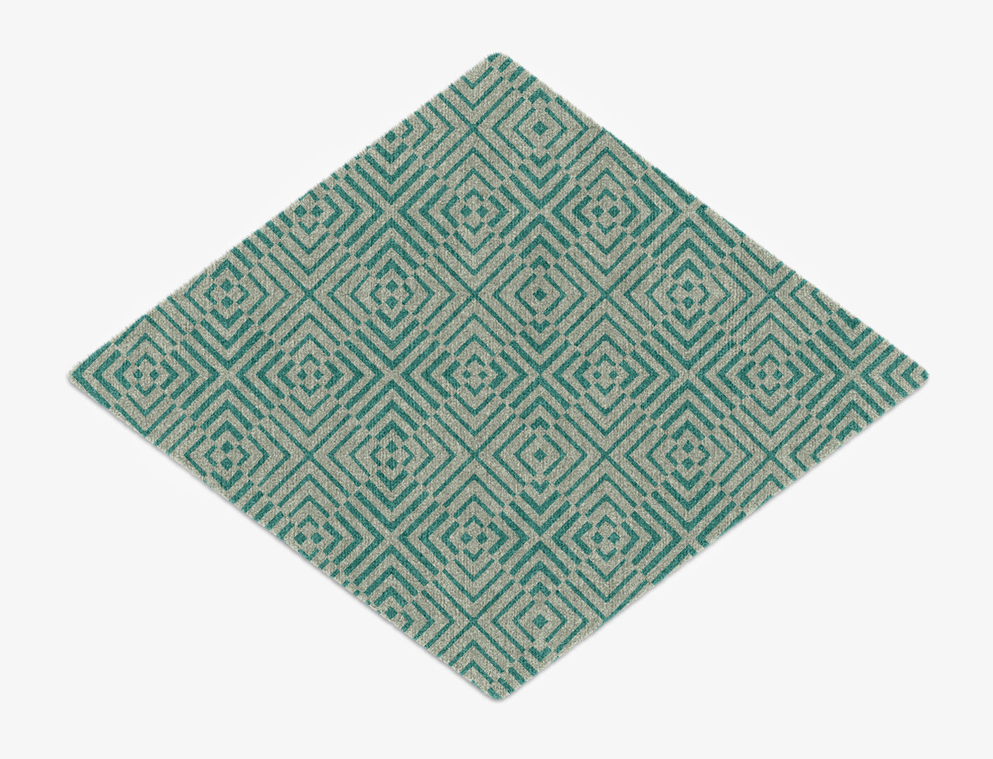 Mirage Geometric Diamond Hand Knotted Tibetan Wool Custom Rug by Rug Artisan