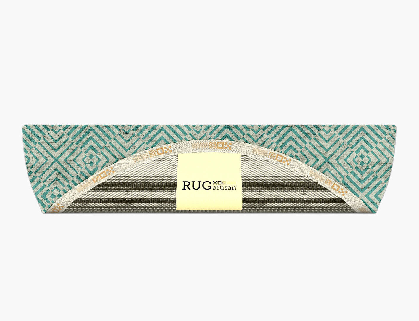 Mirage Geometric Halfmoon Hand Tufted Bamboo Silk Custom Rug by Rug Artisan