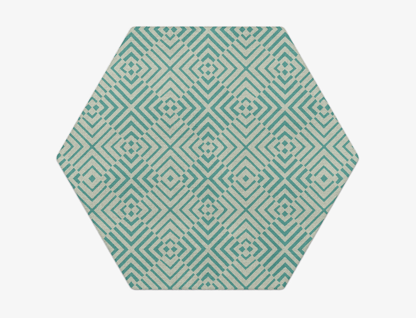 Mirage Geometric Hexagon Hand Tufted Pure Wool Custom Rug by Rug Artisan