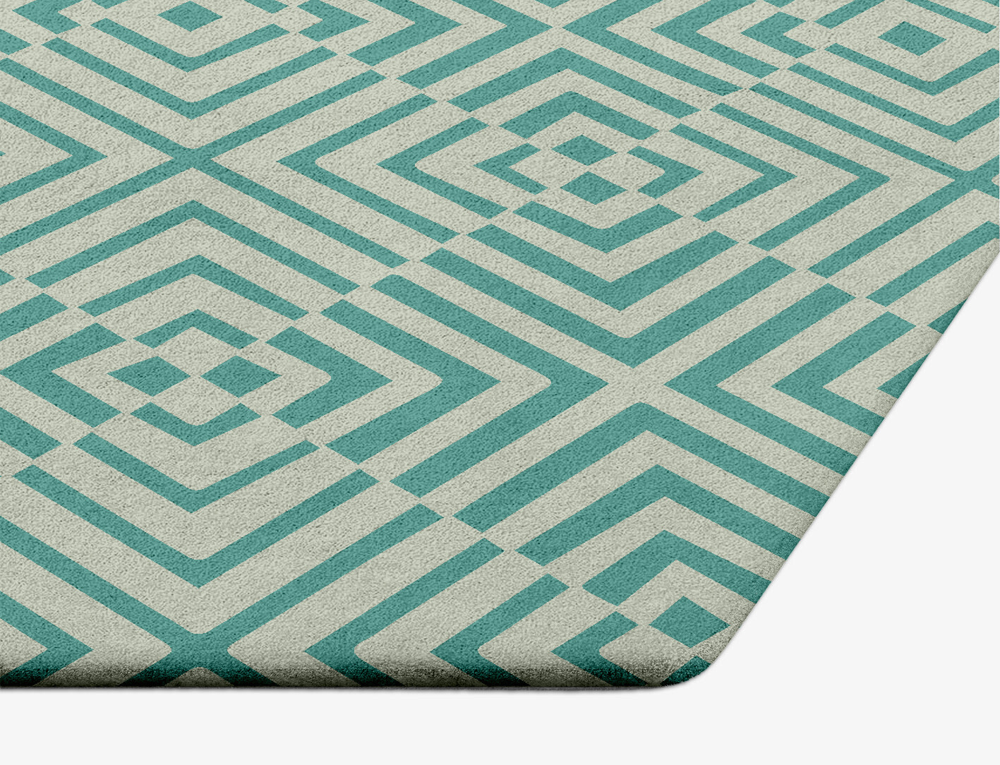 Mirage Geometric Hexagon Hand Tufted Pure Wool Custom Rug by Rug Artisan