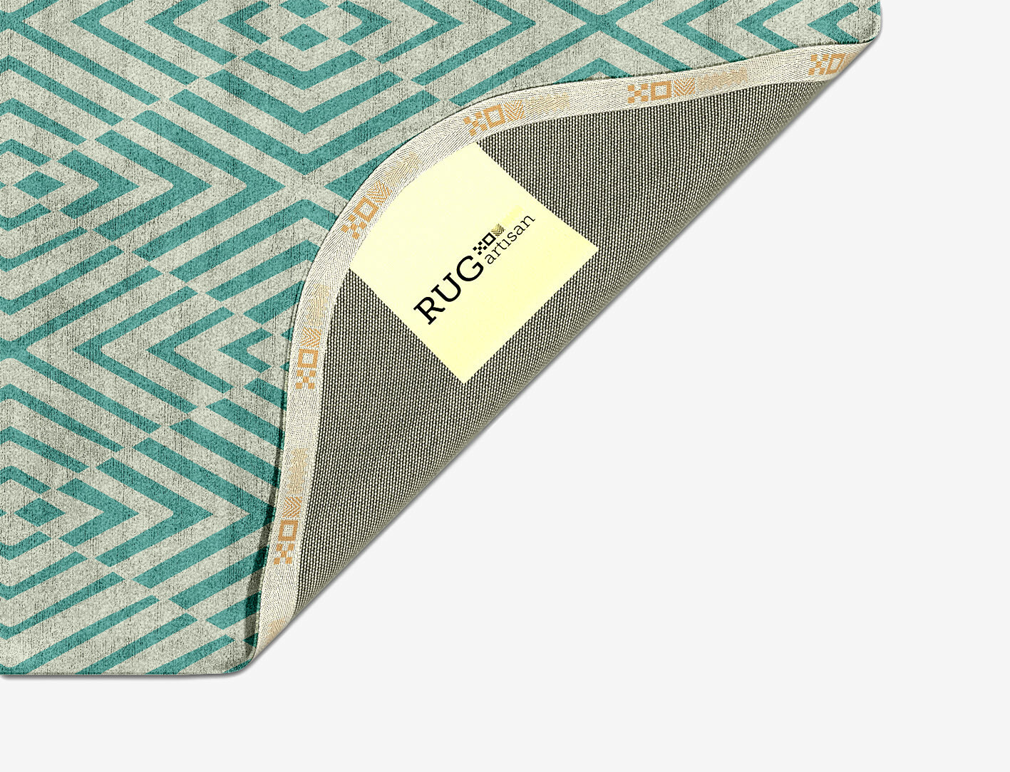 Mirage Geometric Oblong Hand Tufted Bamboo Silk Custom Rug by Rug Artisan
