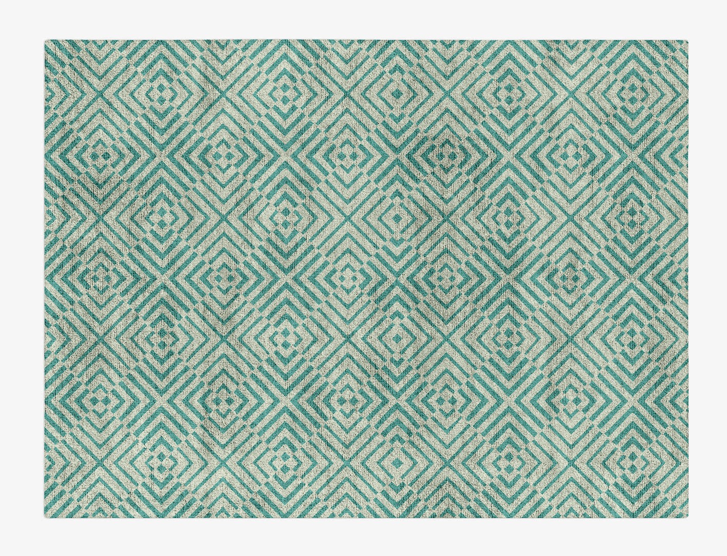 Mirage Geometric Rectangle Hand Tufted Bamboo Silk Custom Rug by Rug Artisan