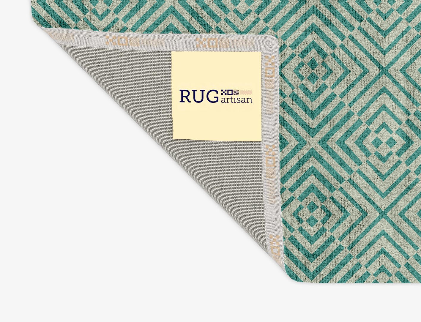 Mirage Geometric Rectangle Hand Tufted Bamboo Silk Custom Rug by Rug Artisan