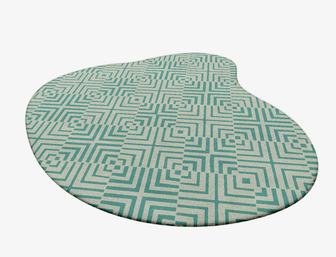 Mirage Geometric Splash Hand Tufted Pure Wool Custom Rug by Rug Artisan