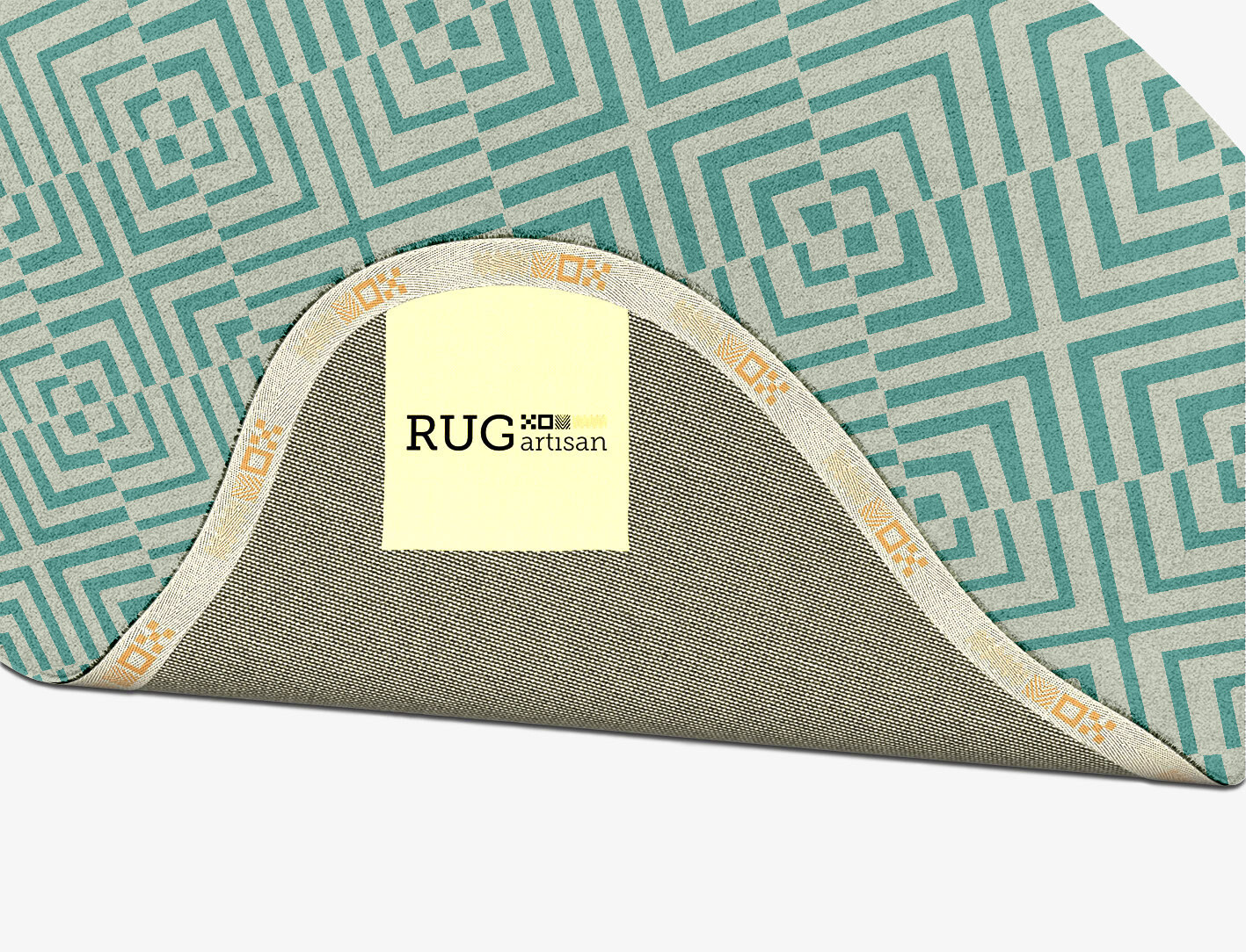 Mirage Geometric Splash Hand Tufted Pure Wool Custom Rug by Rug Artisan