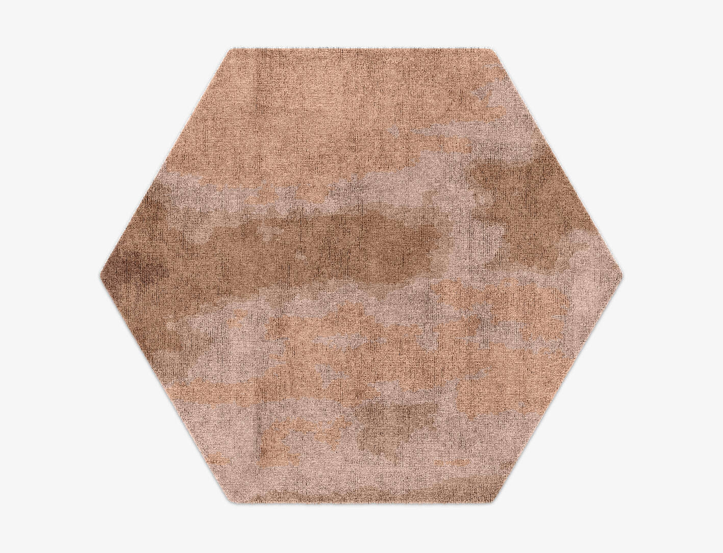 Missovia Gradation Hexagon Hand Knotted Bamboo Silk Custom Rug by Rug Artisan