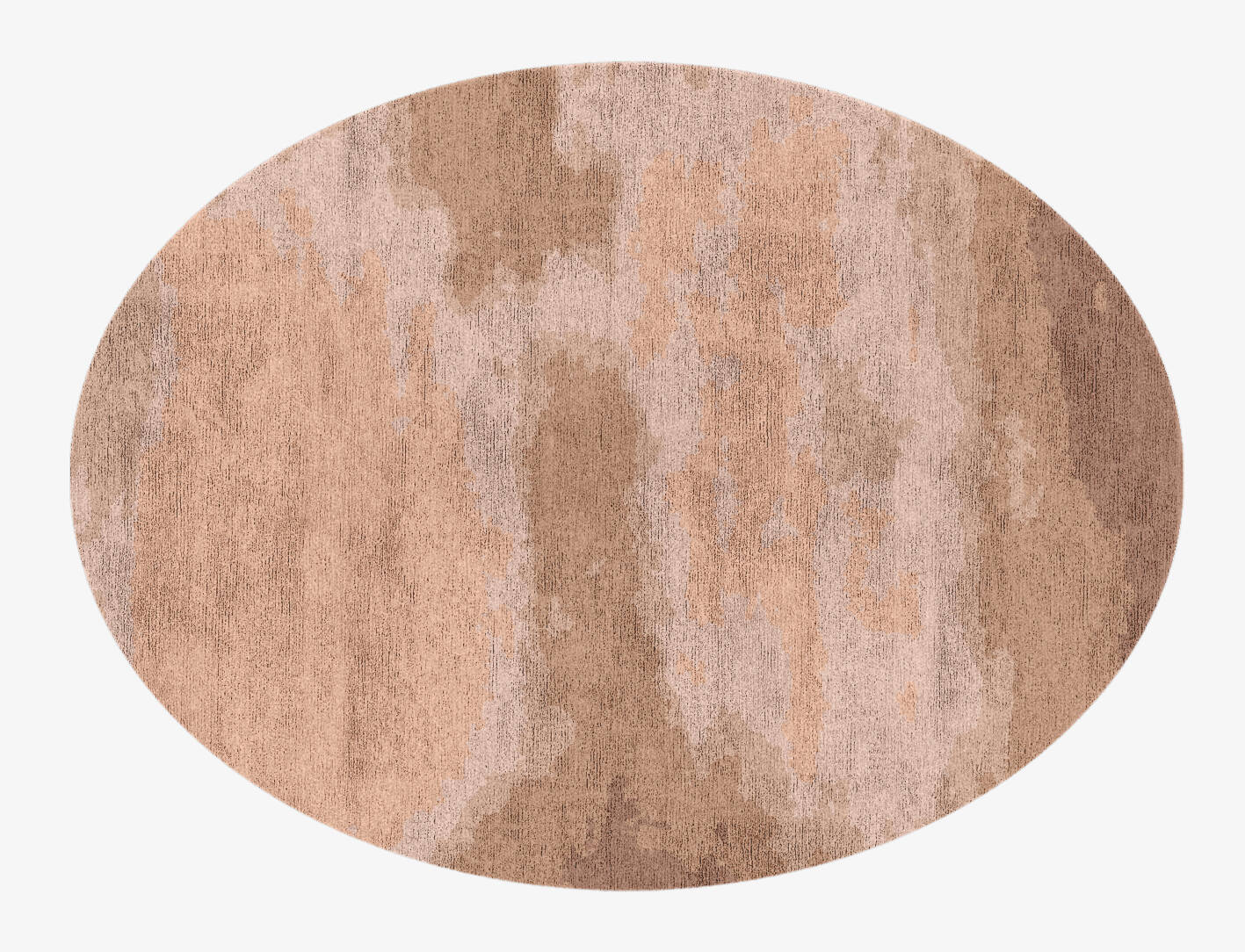 Missovia Gradation Oval Hand Knotted Bamboo Silk Custom Rug by Rug Artisan