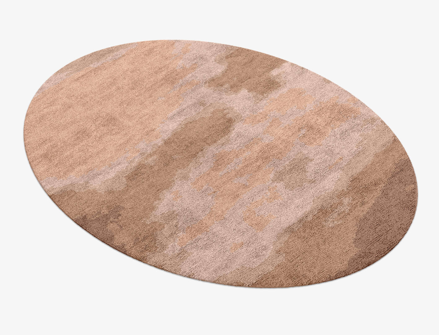 Missovia Gradation Oval Hand Knotted Bamboo Silk Custom Rug by Rug Artisan