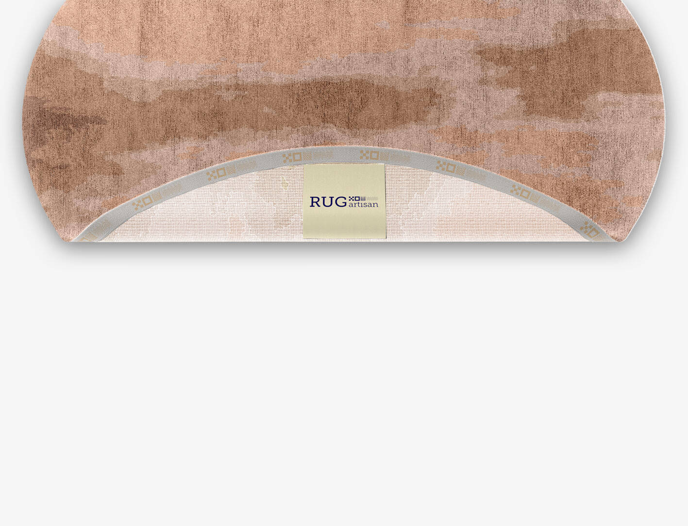 Missovia Gradation Oval Hand Knotted Bamboo Silk Custom Rug by Rug Artisan