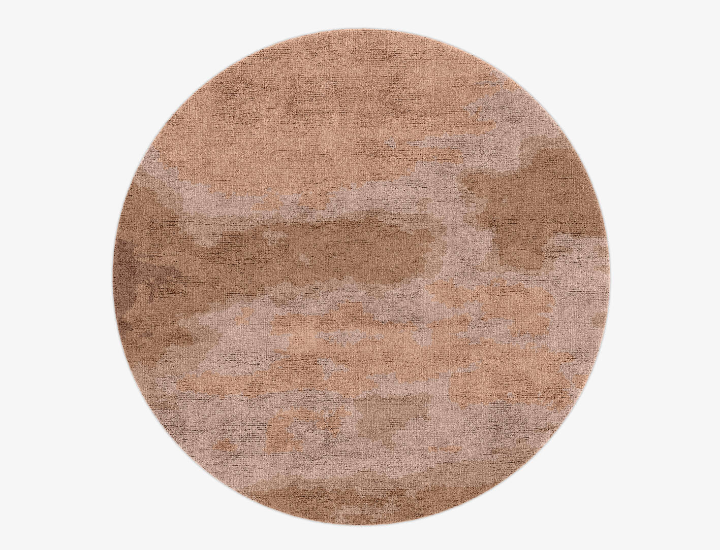 Missovia Gradation Round Hand Knotted Bamboo Silk Custom Rug by Rug Artisan