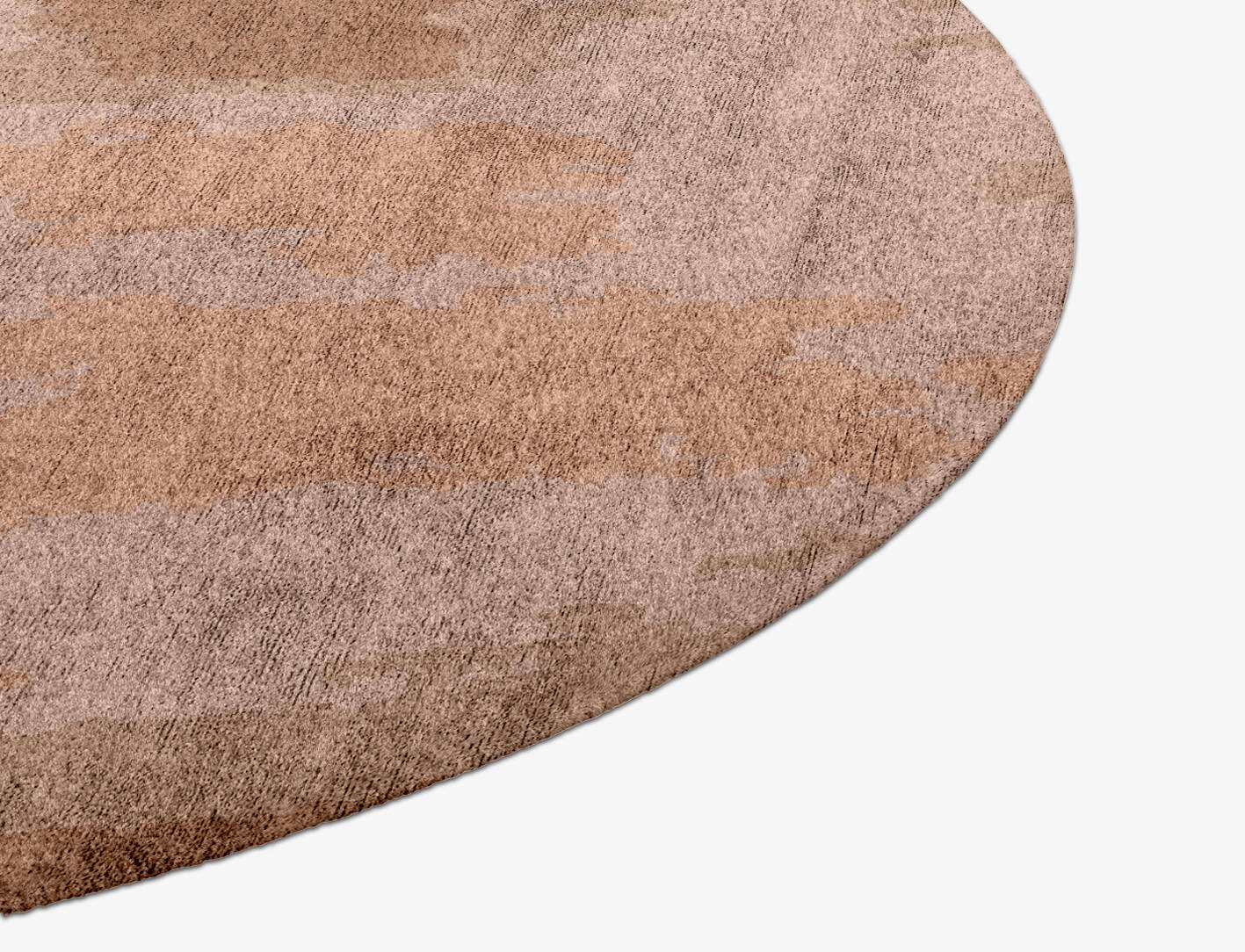 Missovia Gradation Round Hand Knotted Bamboo Silk Custom Rug by Rug Artisan