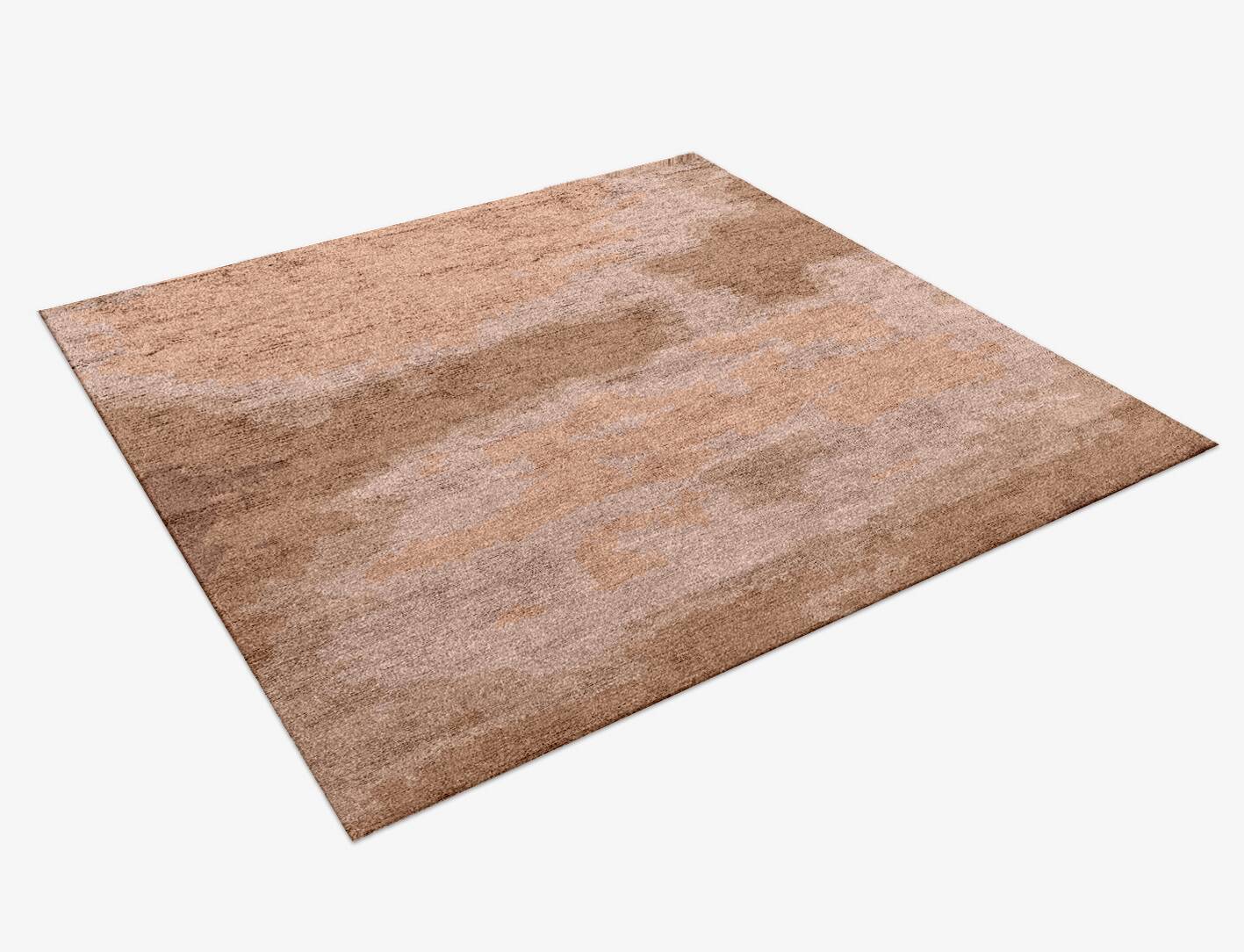 Missovia Gradation Square Hand Knotted Bamboo Silk Custom Rug by Rug Artisan