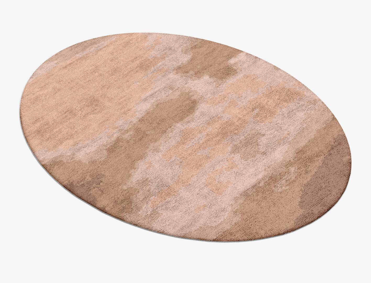 Missovia Gradation Oval Hand Tufted Bamboo Silk Custom Rug by Rug Artisan