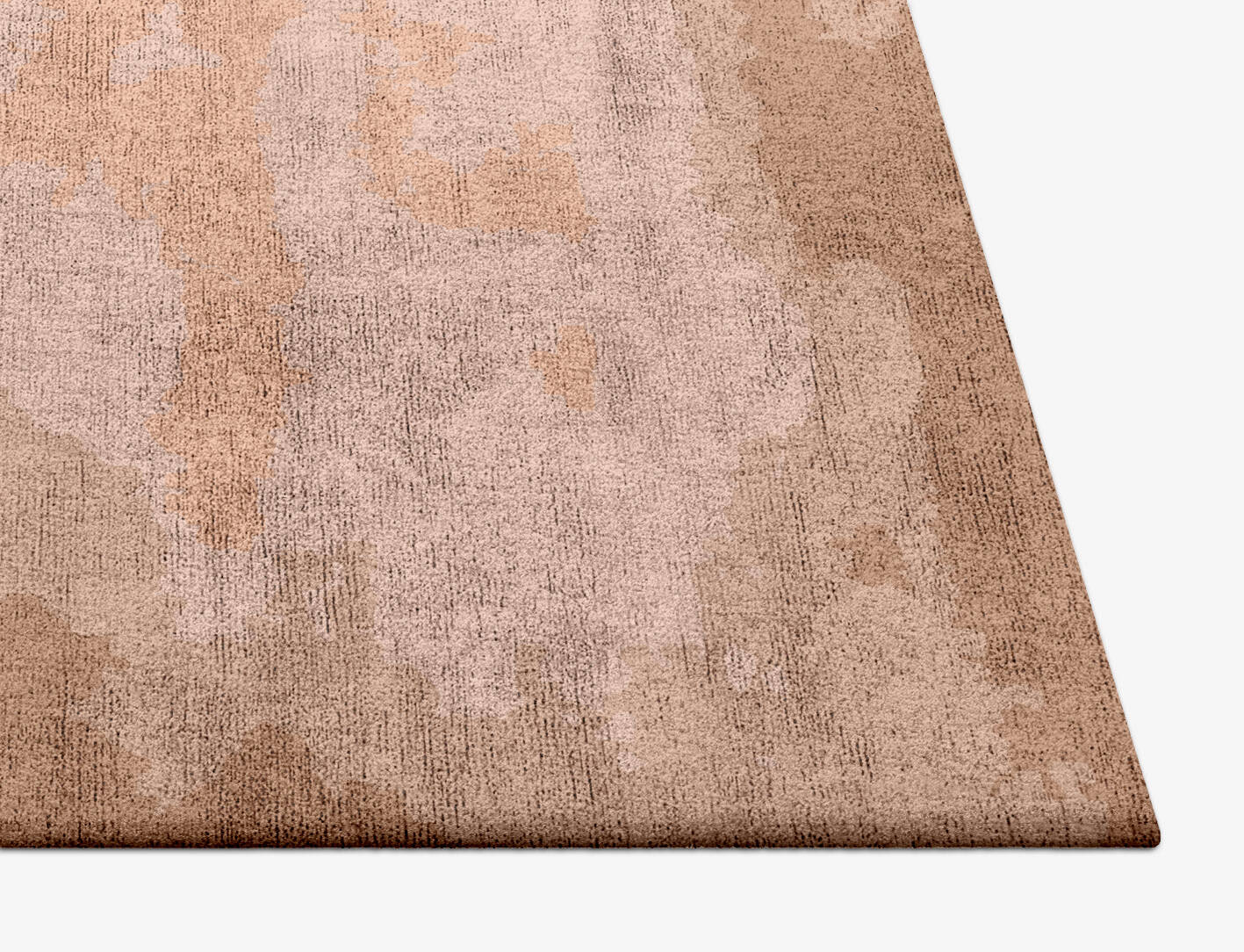 Missovia Gradation Square Hand Tufted Bamboo Silk Custom Rug by Rug Artisan