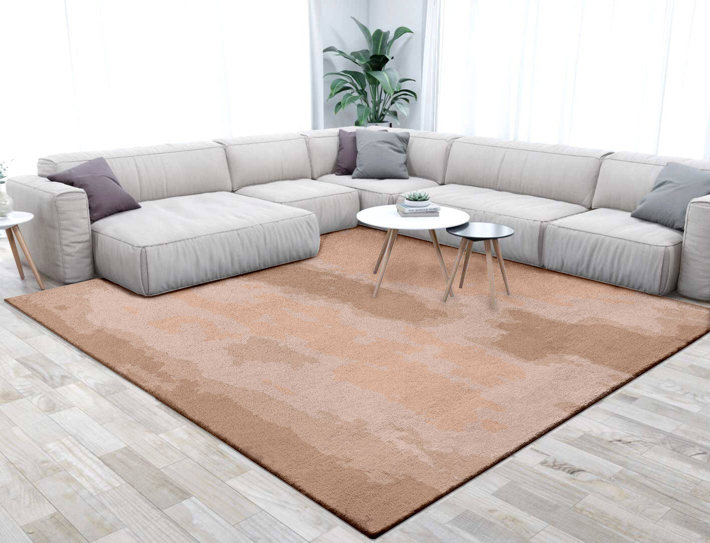 Missovia Gradation Square Hand Tufted Pure Wool Custom Rug by Rug Artisan
