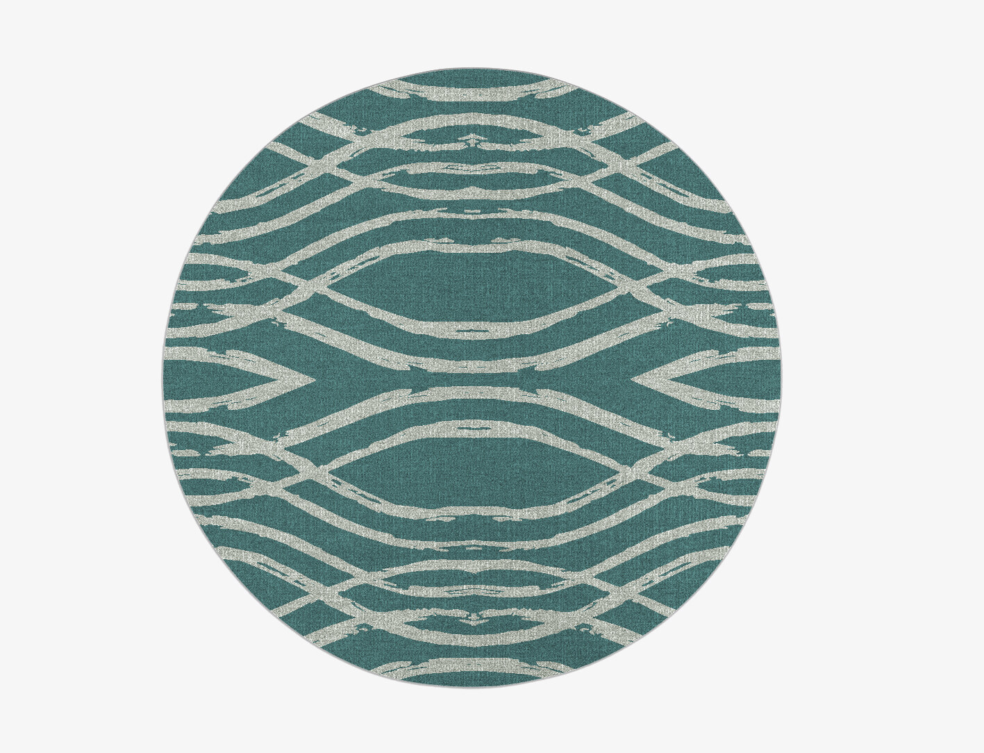 Mitchell Minimalist Round Flatweave New Zealand Wool Custom Rug by Rug Artisan