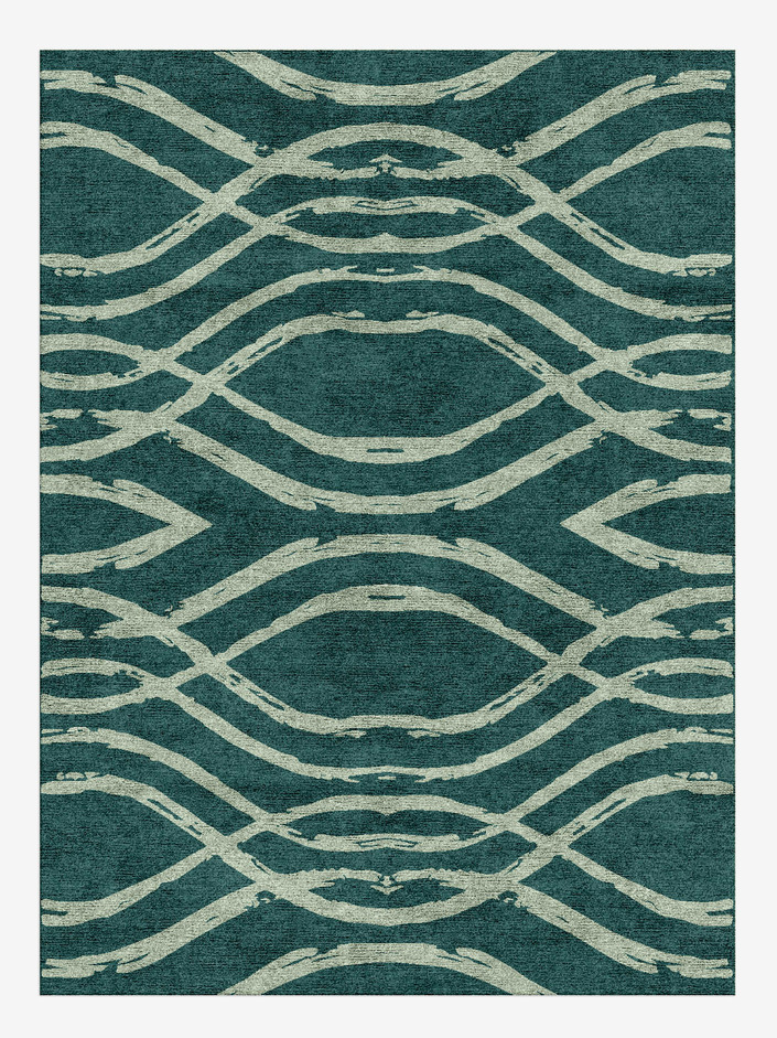 Mitchell Minimalist Rectangle Hand Knotted Bamboo Silk Custom Rug by Rug Artisan