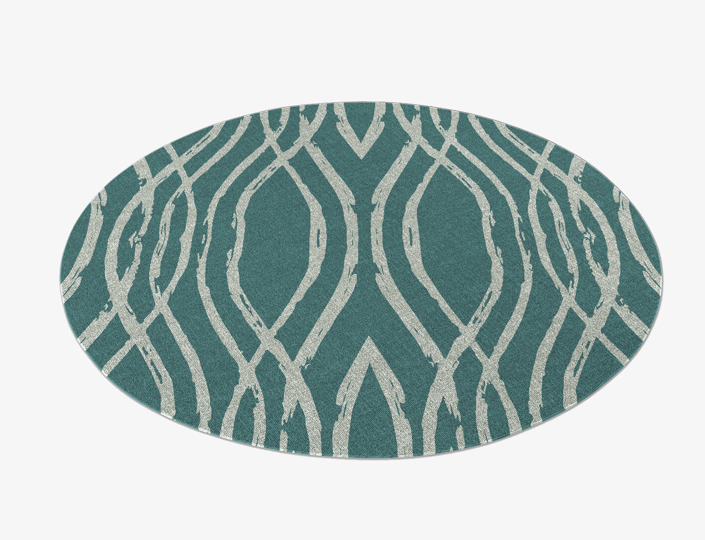 Mitchell Minimalist Round Outdoor Recycled Yarn Custom Rug by Rug Artisan