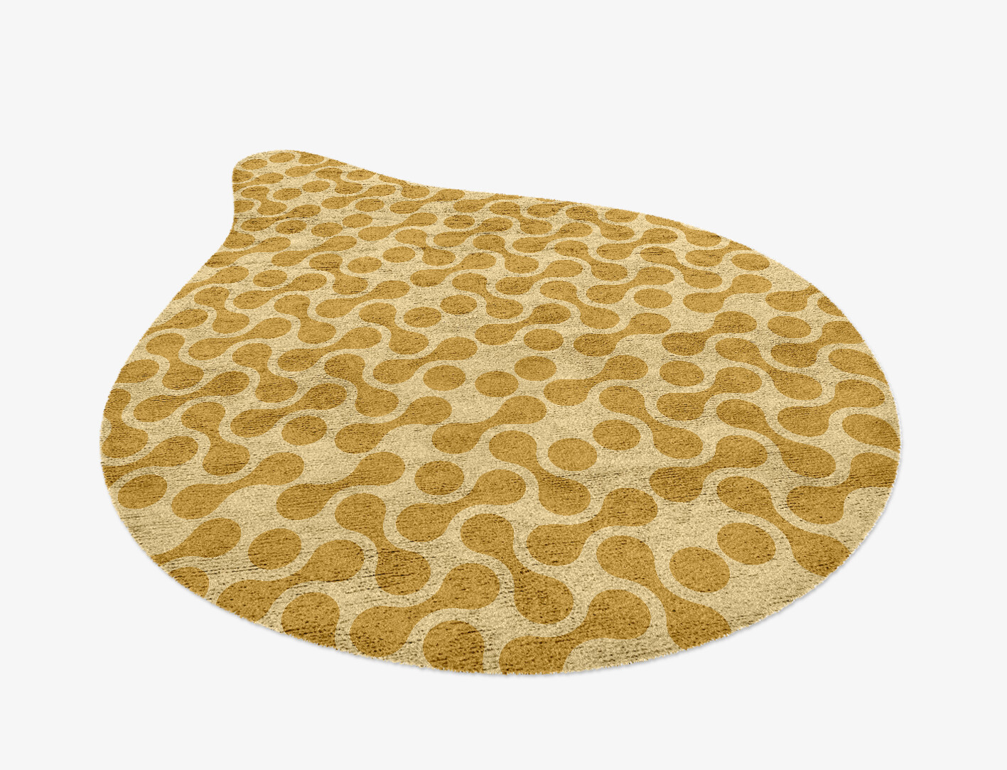 Mitosis Geometric Drop Hand Knotted Bamboo Silk Custom Rug by Rug Artisan