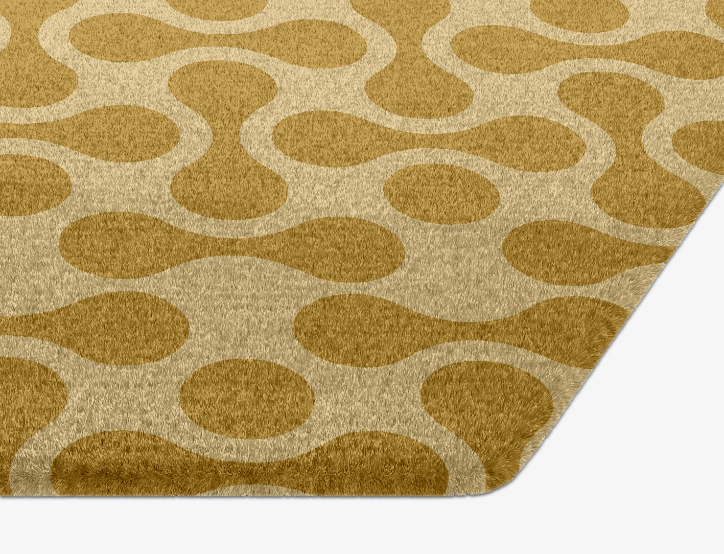 Mitosis Geometric Hexagon Hand Knotted Tibetan Wool Custom Rug by Rug Artisan