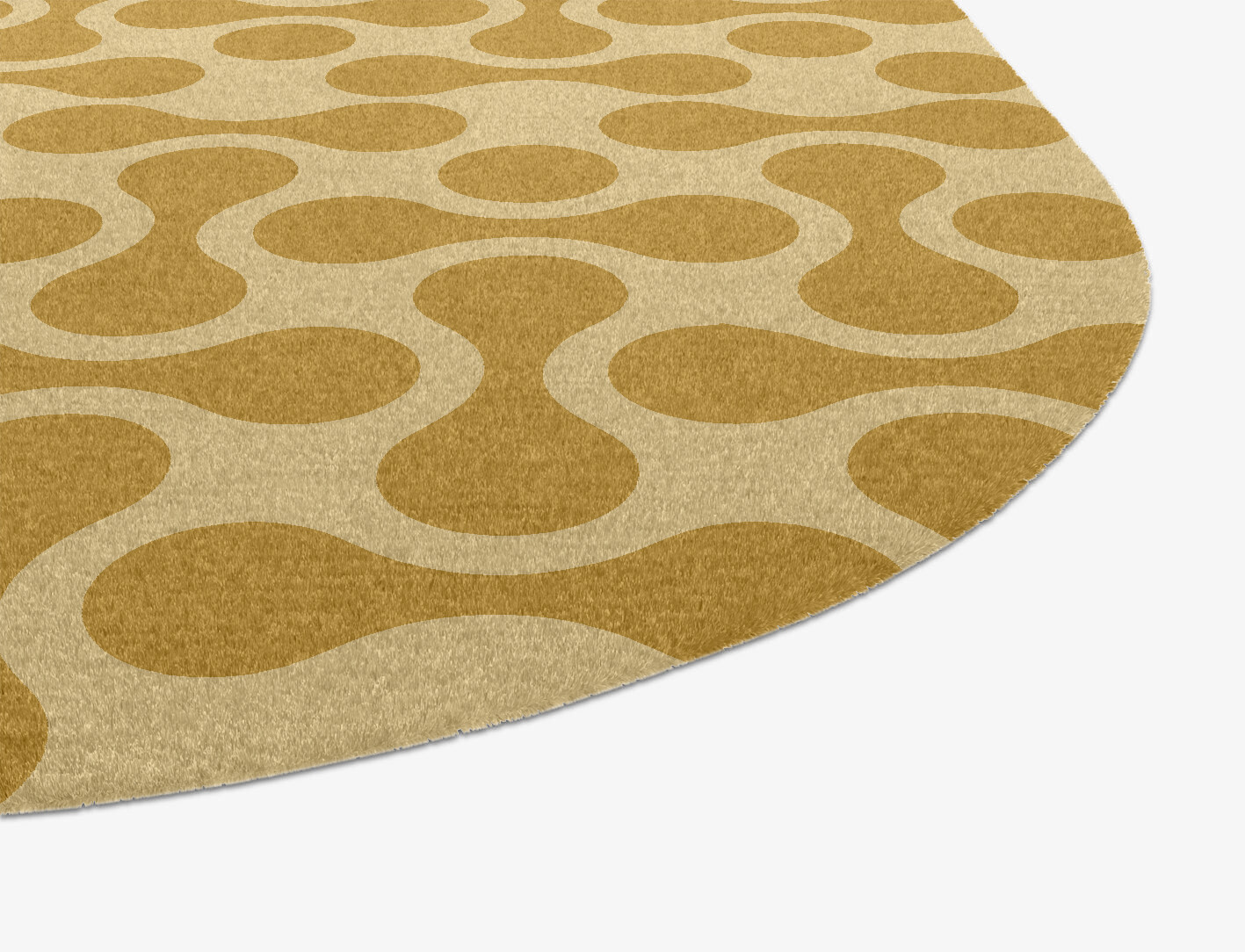 Mitosis Geometric Oblong Hand Knotted Tibetan Wool Custom Rug by Rug Artisan