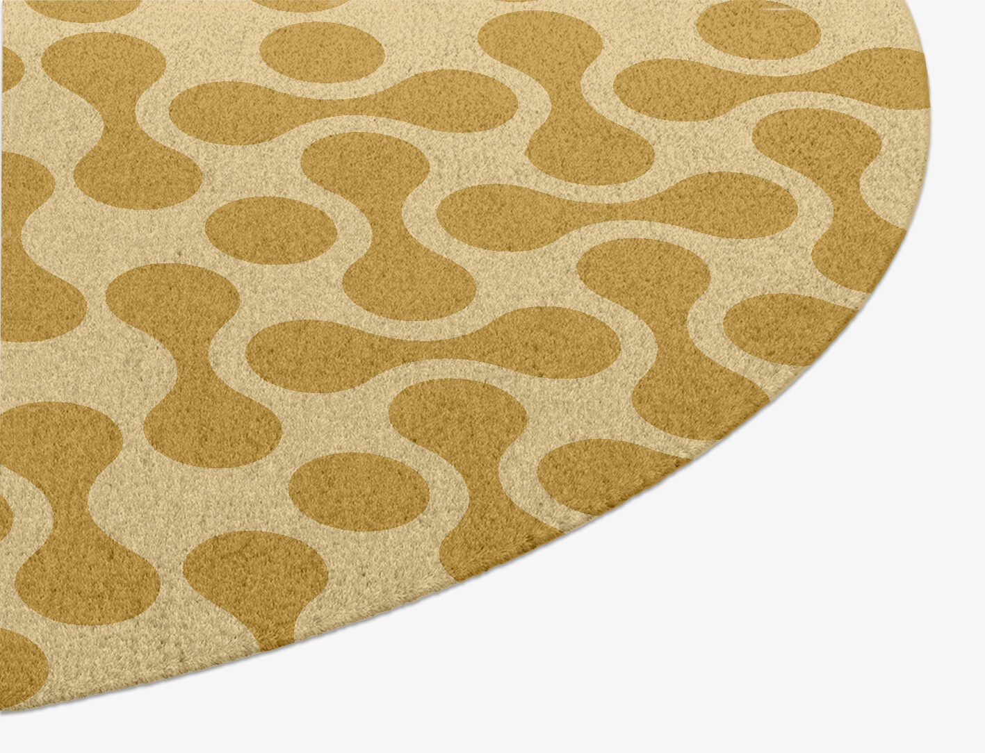 Mitosis Geometric Oval Hand Knotted Tibetan Wool Custom Rug by Rug Artisan