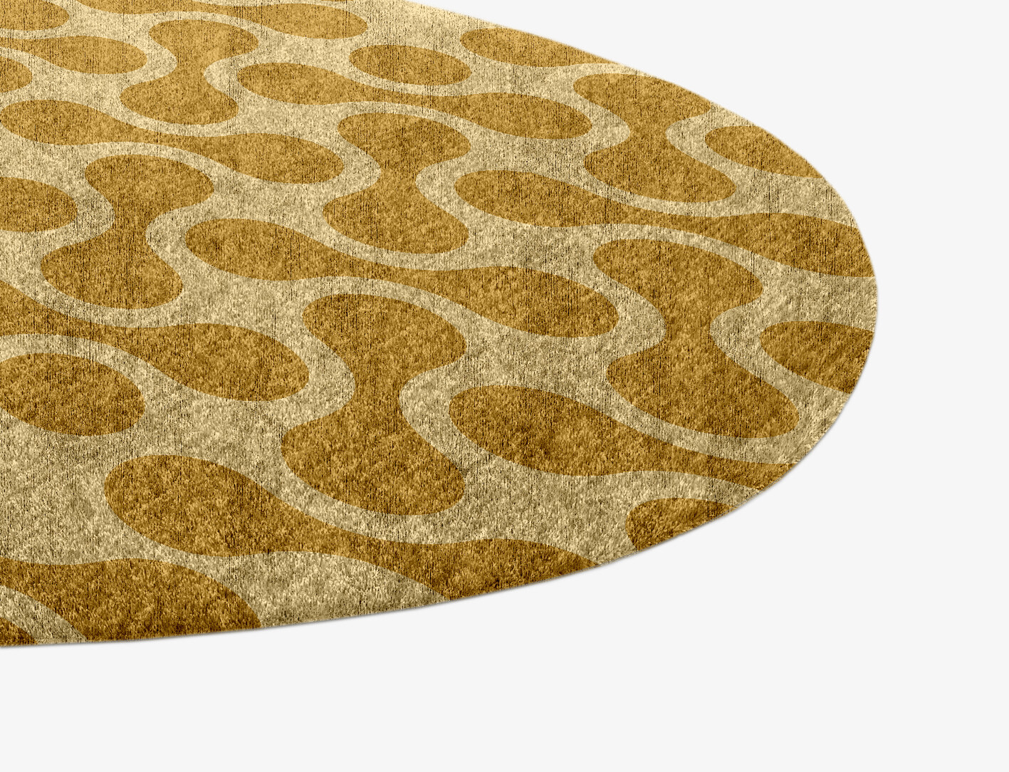 Mitosis Geometric Splash Hand Knotted Bamboo Silk Custom Rug by Rug Artisan