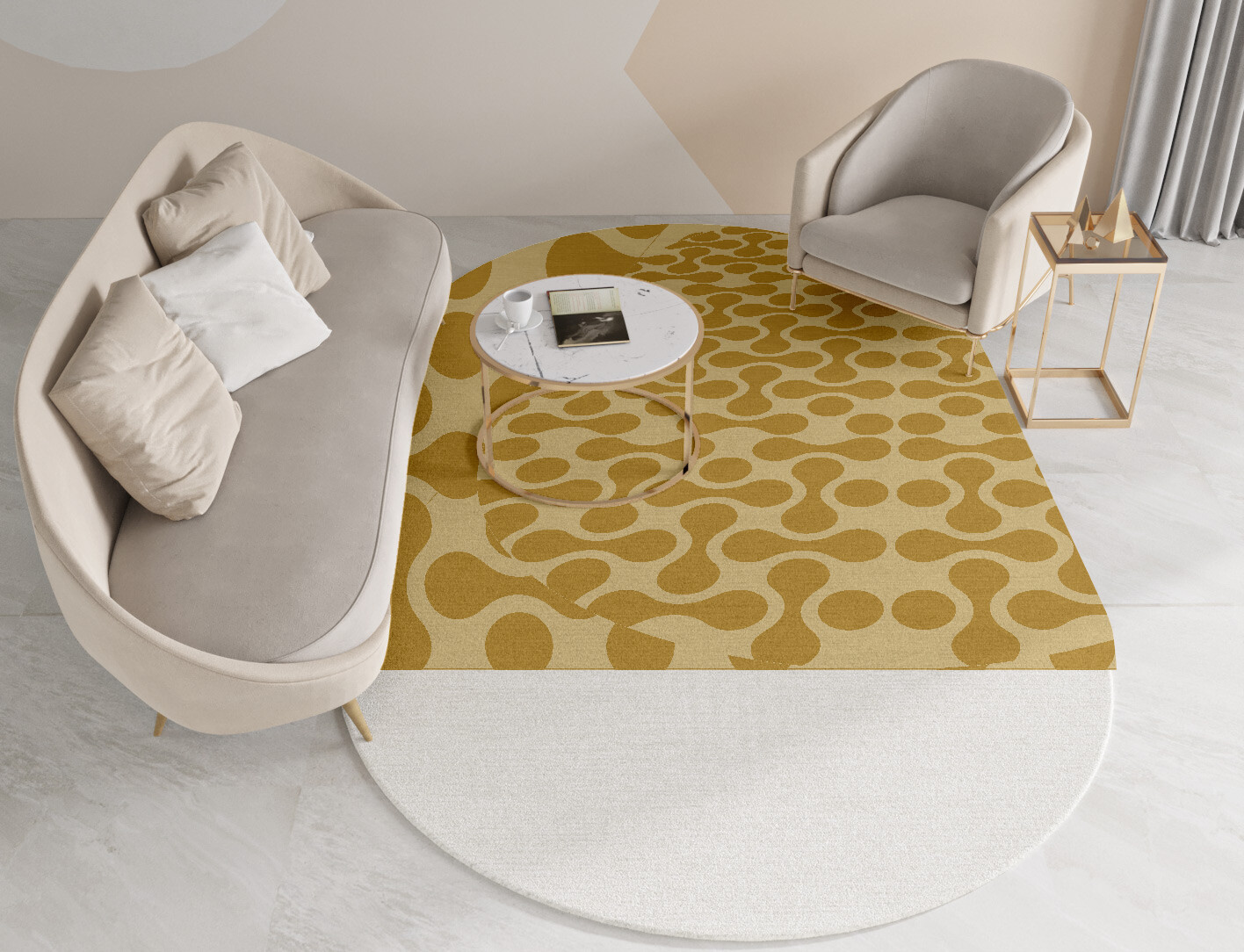 Mitosis Geometric Capsule Hand Tufted Pure Wool Custom Rug by Rug Artisan