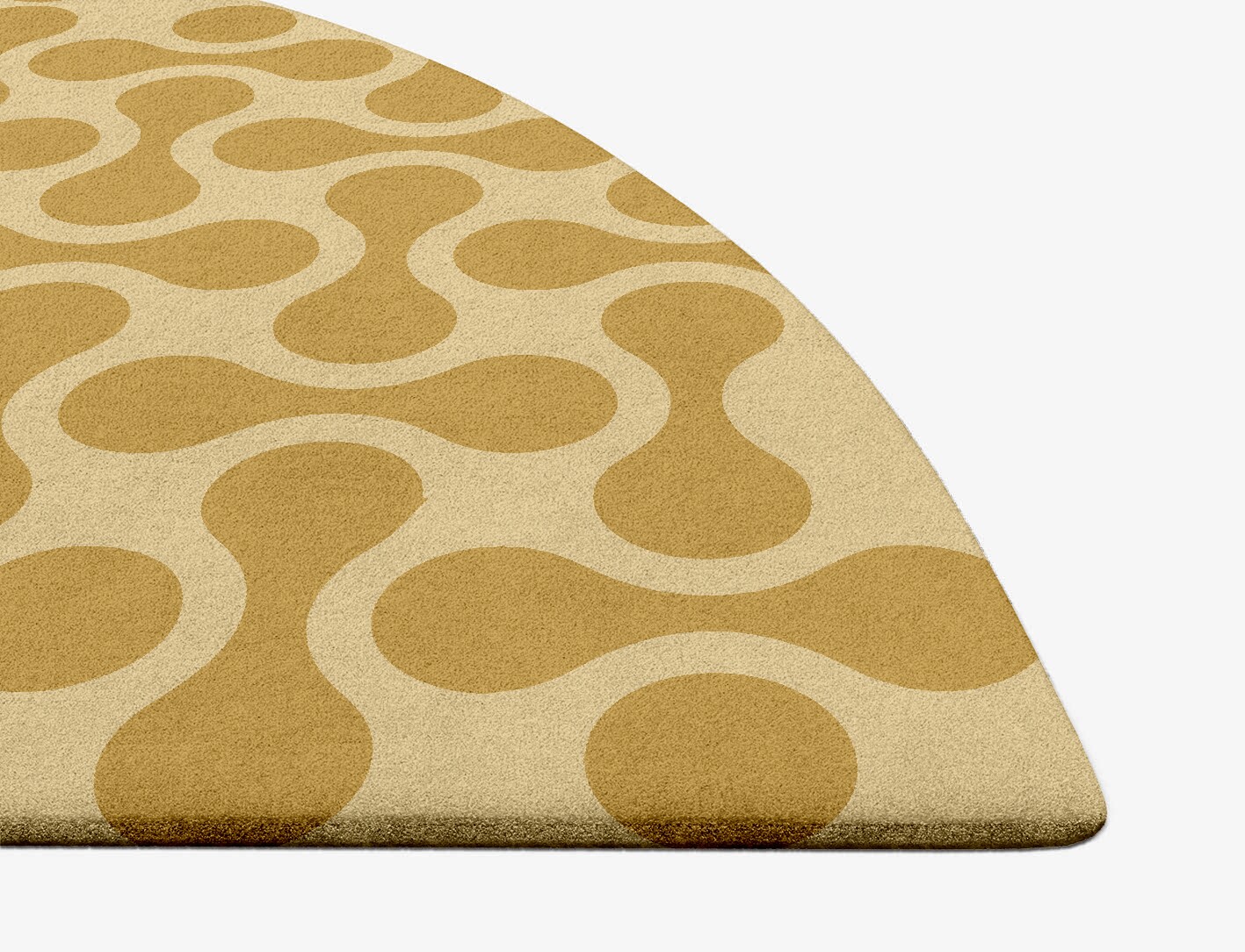 Mitosis Geometric Halfmoon Hand Tufted Pure Wool Custom Rug by Rug Artisan