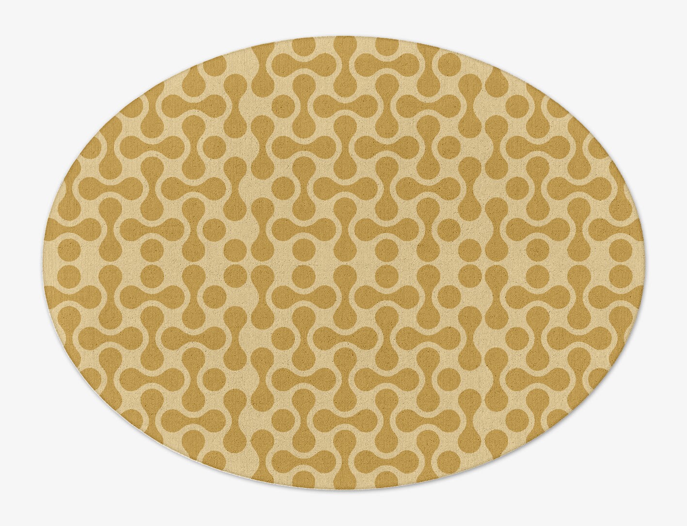 Mitosis Geometric Oval Hand Tufted Pure Wool Custom Rug by Rug Artisan