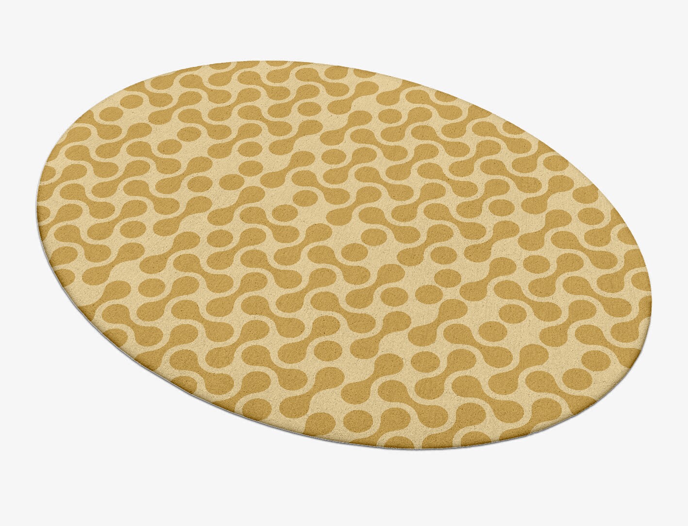 Mitosis Geometric Oval Hand Tufted Pure Wool Custom Rug by Rug Artisan