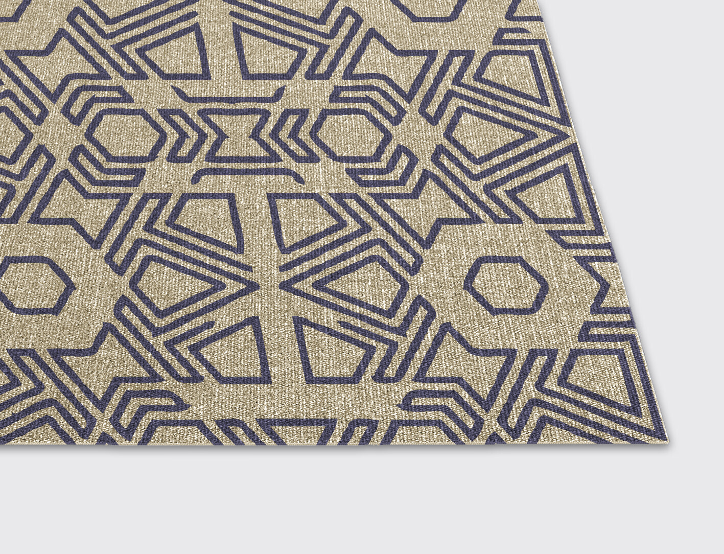 Mitre Geometric Rectangle Flatweave New Zealand Wool Custom Rug by Rug Artisan