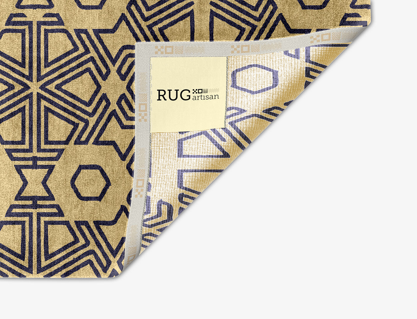 Mitre Geometric Arch Hand Knotted Bamboo Silk Custom Rug by Rug Artisan