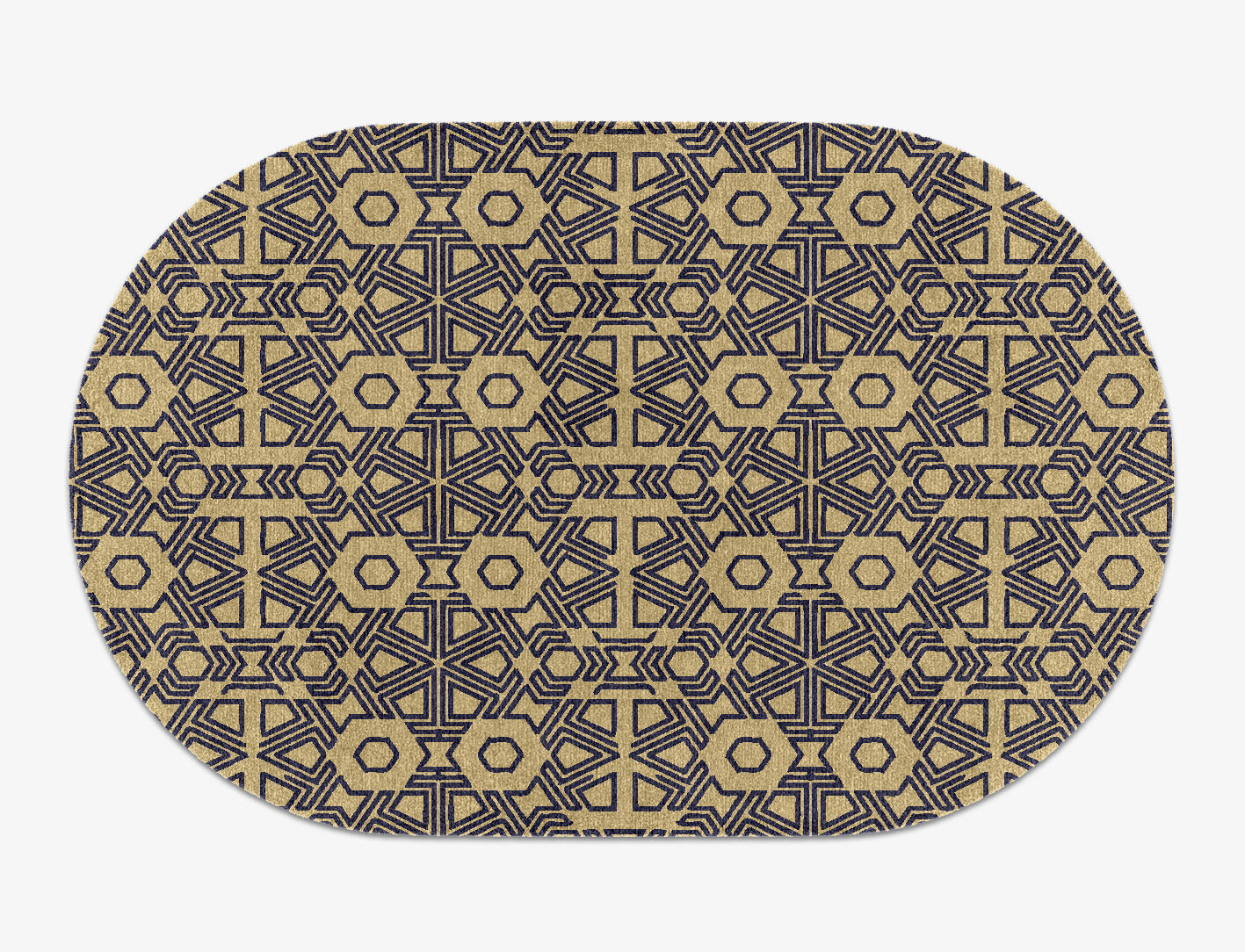 Mitre Geometric Capsule Hand Knotted Tibetan Wool Custom Rug by Rug Artisan