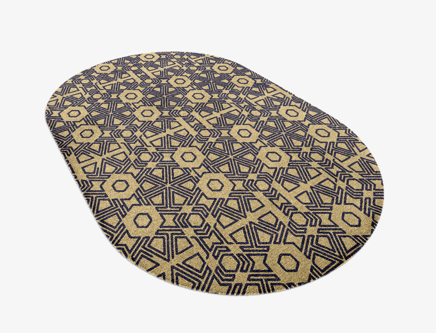 Mitre Geometric Capsule Hand Knotted Tibetan Wool Custom Rug by Rug Artisan