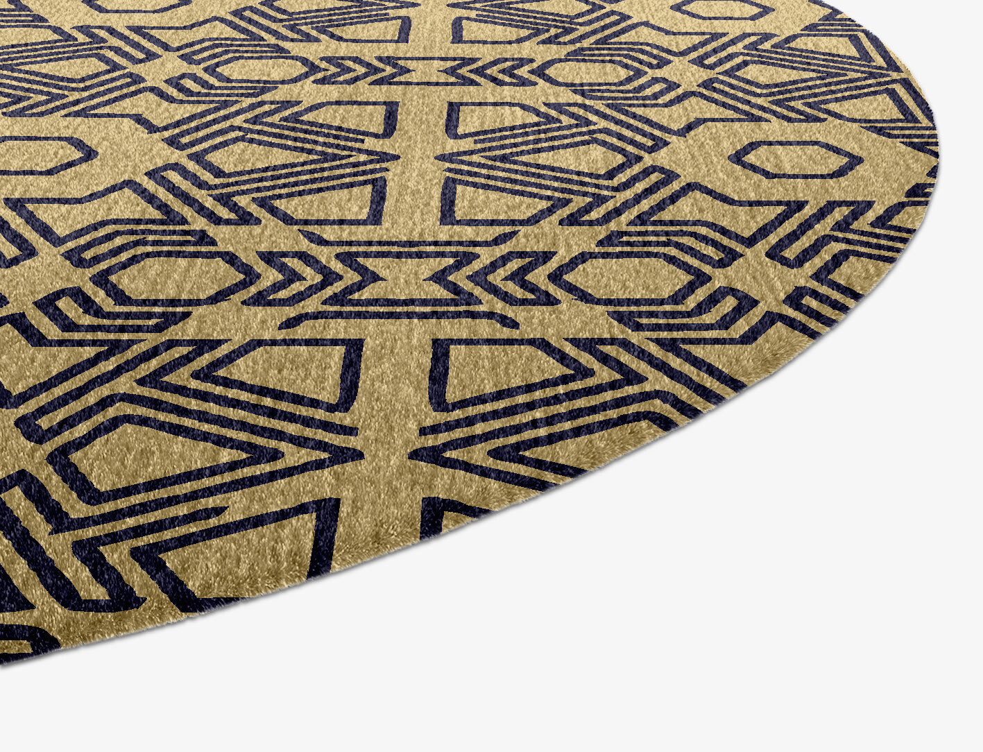 Mitre Geometric Capsule Hand Knotted Tibetan Wool Custom Rug by Rug Artisan