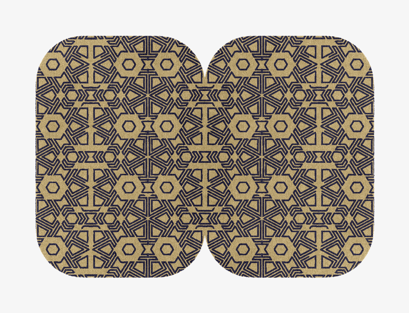 Mitre Geometric Eight Hand Knotted Tibetan Wool Custom Rug by Rug Artisan