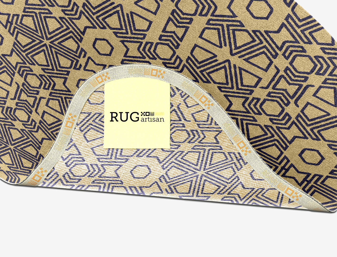 Mitre Geometric Splash Hand Knotted Tibetan Wool Custom Rug by Rug Artisan