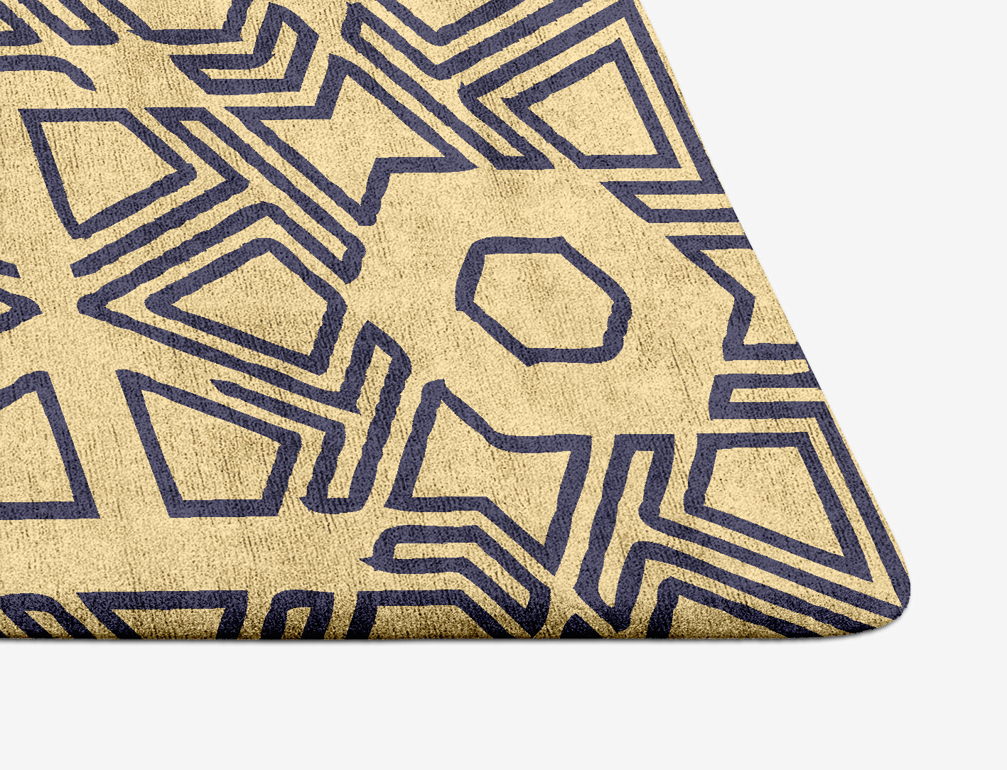 Mitre Geometric Arch Hand Tufted Bamboo Silk Custom Rug by Rug Artisan