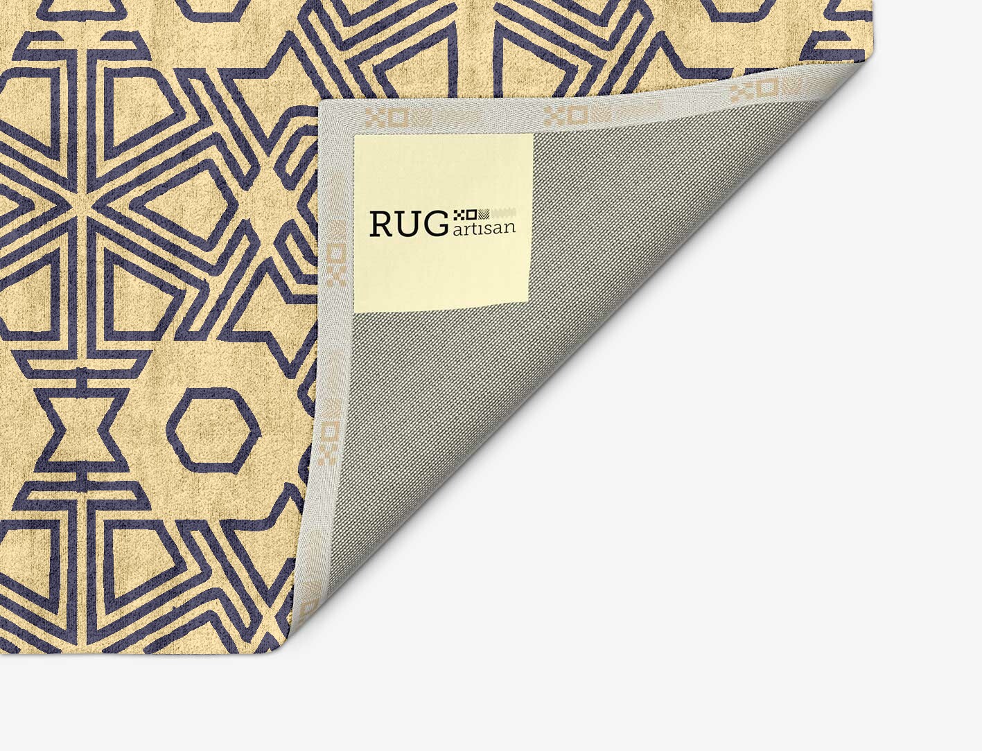 Mitre Geometric Arch Hand Tufted Bamboo Silk Custom Rug by Rug Artisan