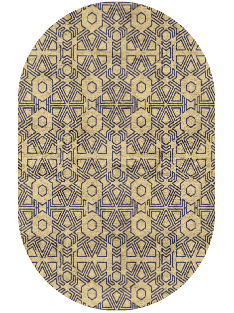 Mitre Geometric Capsule Hand Tufted Bamboo Silk Custom Rug by Rug Artisan