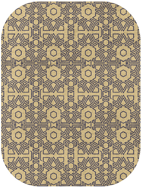 Mitre Geometric Oblong Hand Tufted Pure Wool Custom Rug by Rug Artisan